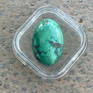 Natural Badge Turquoise Oval Gemstone 21.62 carats total weight